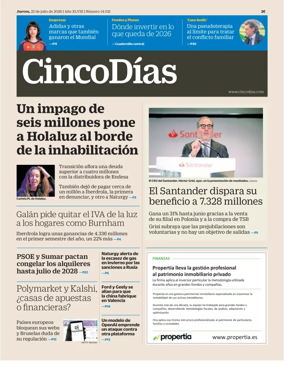 Cover of Cinco Dias