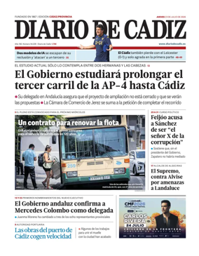 Cover of Diario de Cadiz