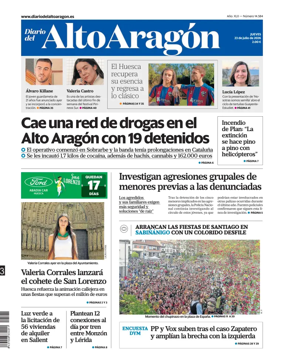 Cover of Diario del Alto Aragon