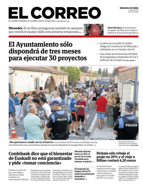 Cover of El Correo (Miranda de Ebro)