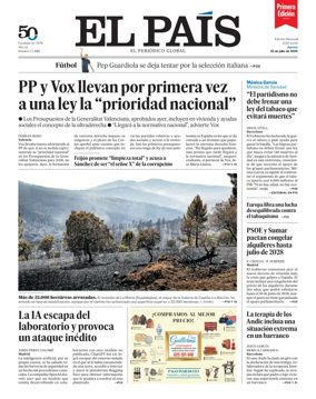 Cover of EL PAIS primera edicion