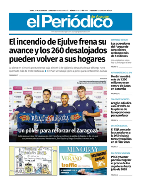 Cover of El Periodico Aragon