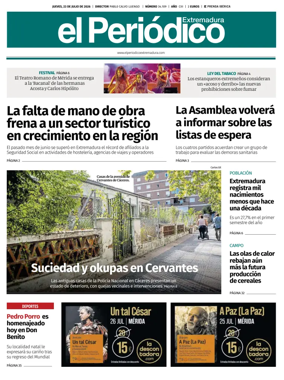 Cover of El Periodico Extremadura