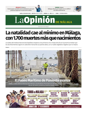 Cover of La Opinion de Malaga