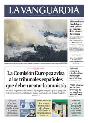 Cover of La Vanguardia
