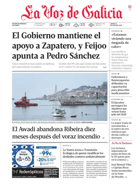 Cover of La Voz de Galicia (Barbanza)