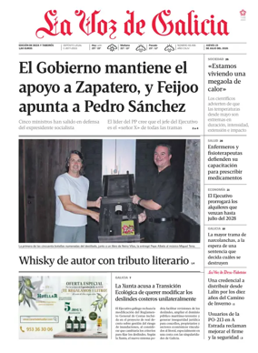 Cover of La Voz de Galicia (Deza)