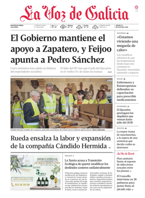 Cover of La Voz de Galicia (Ferrol)