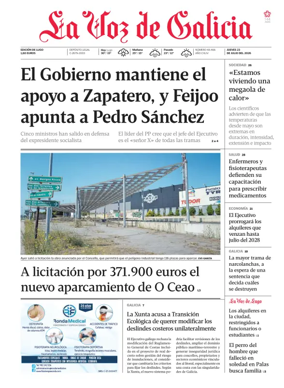Cover of La Voz de Galicia (Lugo)