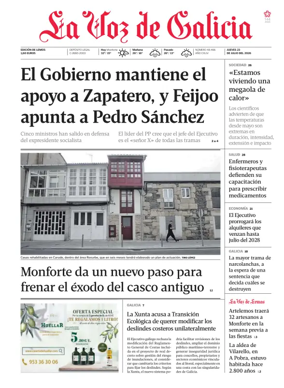 Cover of La Voz de Galicia (Monforte)