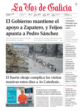 Cover of La Voz de Galicia (Viveiro)