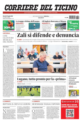 Cover of Corriere del Ticino