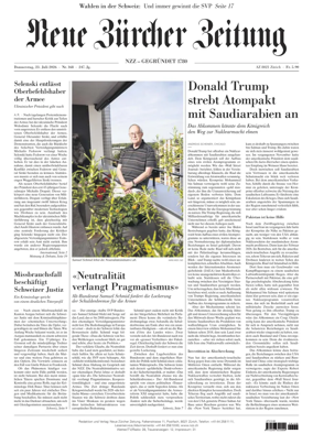 Cover of Neue Zurcher Zeitung