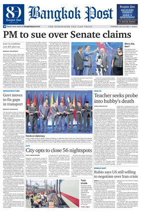 Cover of Bangkok Post