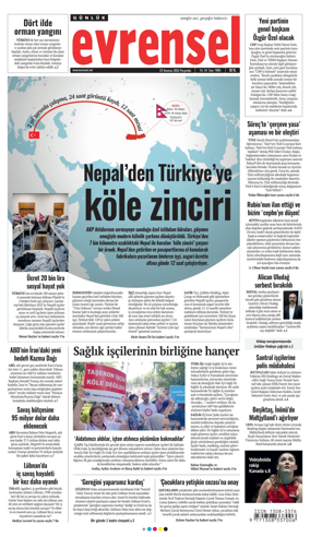 Cover of Evrensel Gazetesi