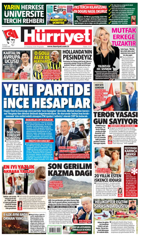 Cover of Hurriyet