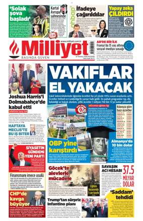 Cover of Milliyet