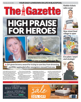 Cover of Blackpool Gazette