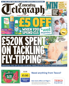 Cover of Coventry Telegraph