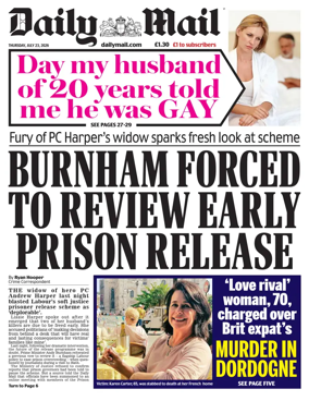 Cover of Daily Mail