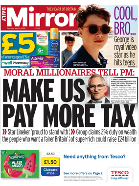 Cover of Daily Mirror