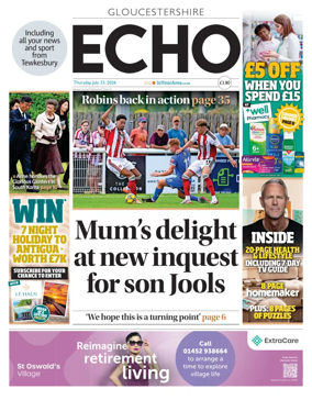 Cover of Gloucestershire Echo