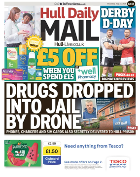 Cover of Hull Daily Mail