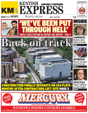 Cover of Kentish Express Ashford & District