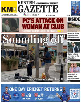 Cover of Kentish Gazette Canterbury & District