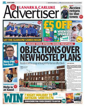 Cover of Lanark & Carluke Advertiser