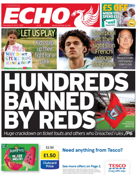 Cover of Liverpool Echo