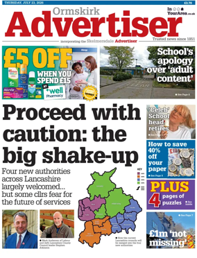 Cover of Ormskirk Advertiser