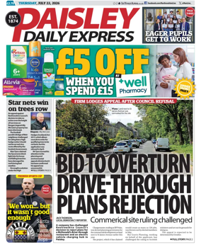 Cover of Paisley Daily Express