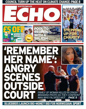 Cover of South Wales Echo