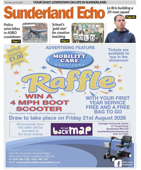 Cover of Sunderland Echo