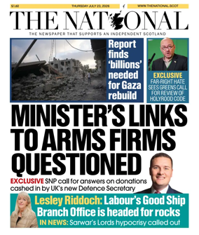 Cover of The National (Scotland)