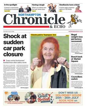 Cover of The Northampton Chronicle and Echo