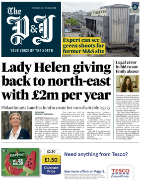 Cover of The Press and Journal (Aberdeen and Aberdeenshire)