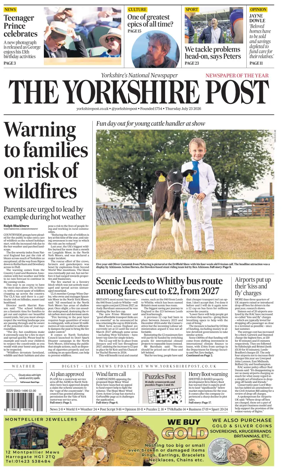 Cover of Yorkshire Post