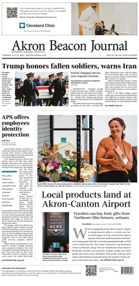 Cover of Akron Beacon Journal