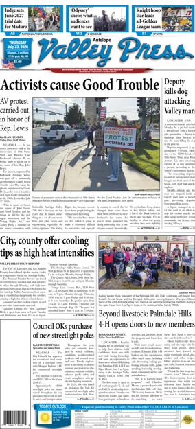 Cover of Antelope Valley Press
