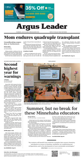 Cover of Argus Leader