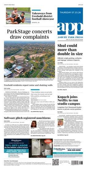 Cover of Asbury Park Press