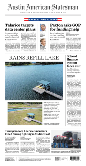 Cover of Austin American-Statesman