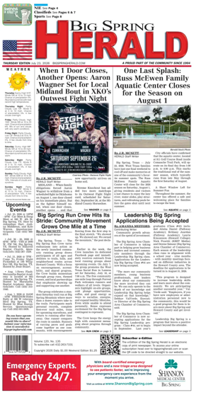 Cover of Big Spring Herald