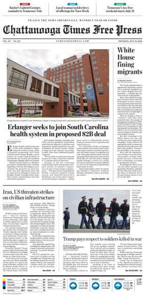 Cover of Chattanooga Times Free Press