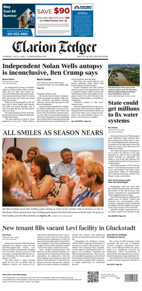 Cover of Clarion Ledger