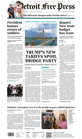 Cover of Detroit Free Press