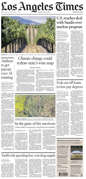 Cover of Los Angeles Times