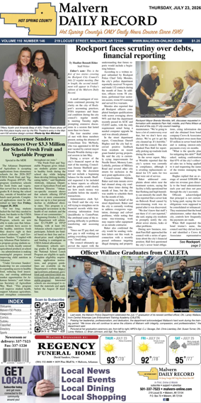 Cover of Malvern Daily Record